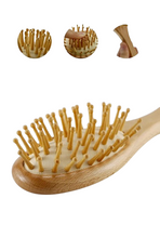 Charger l&#39;image dans la galerie, Brosse et Peigne en Bois pour Bébé – Poils Naturels Doux
